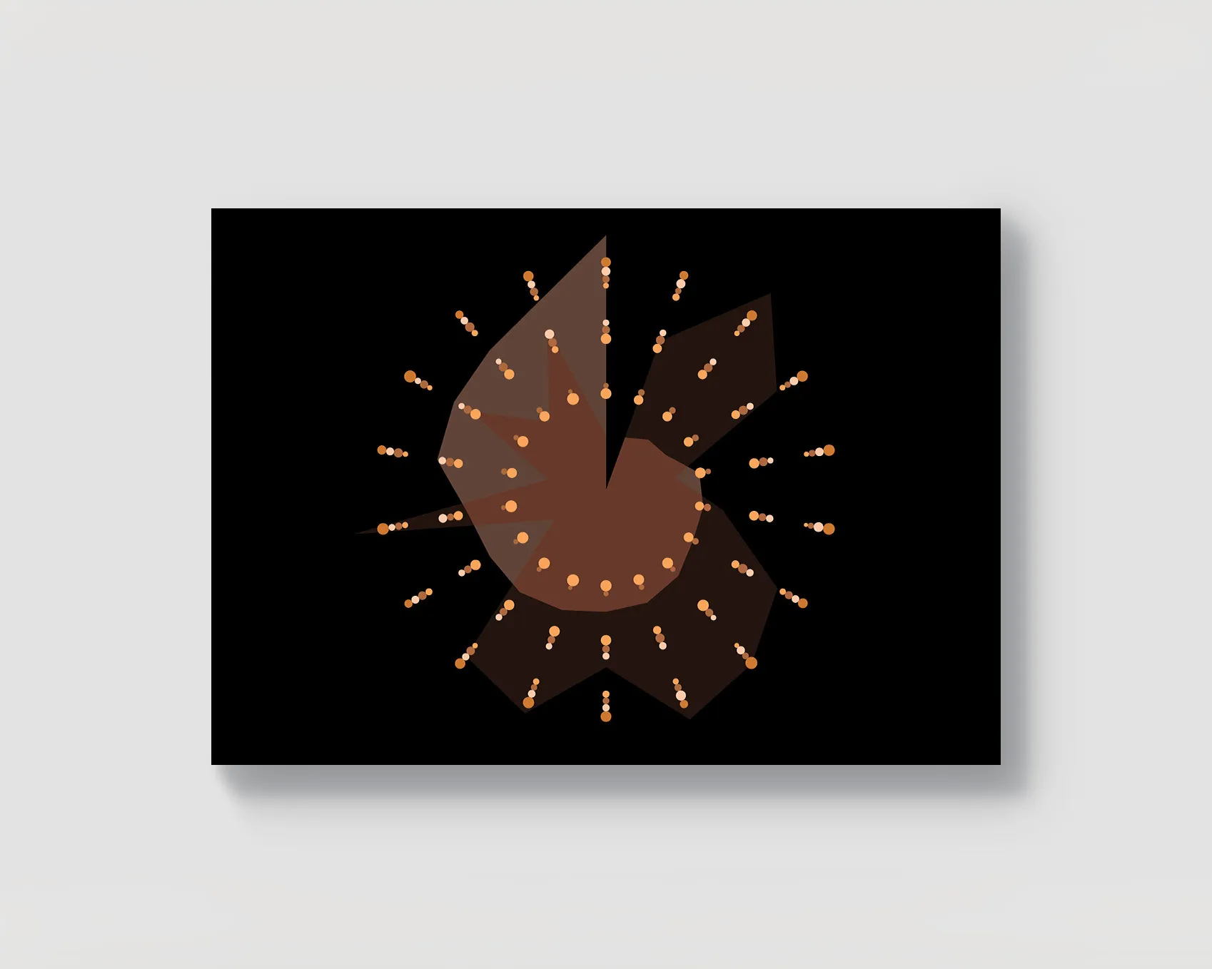 Static DIN A1 poster showcasing radial data visualization of global beer consumption patterns